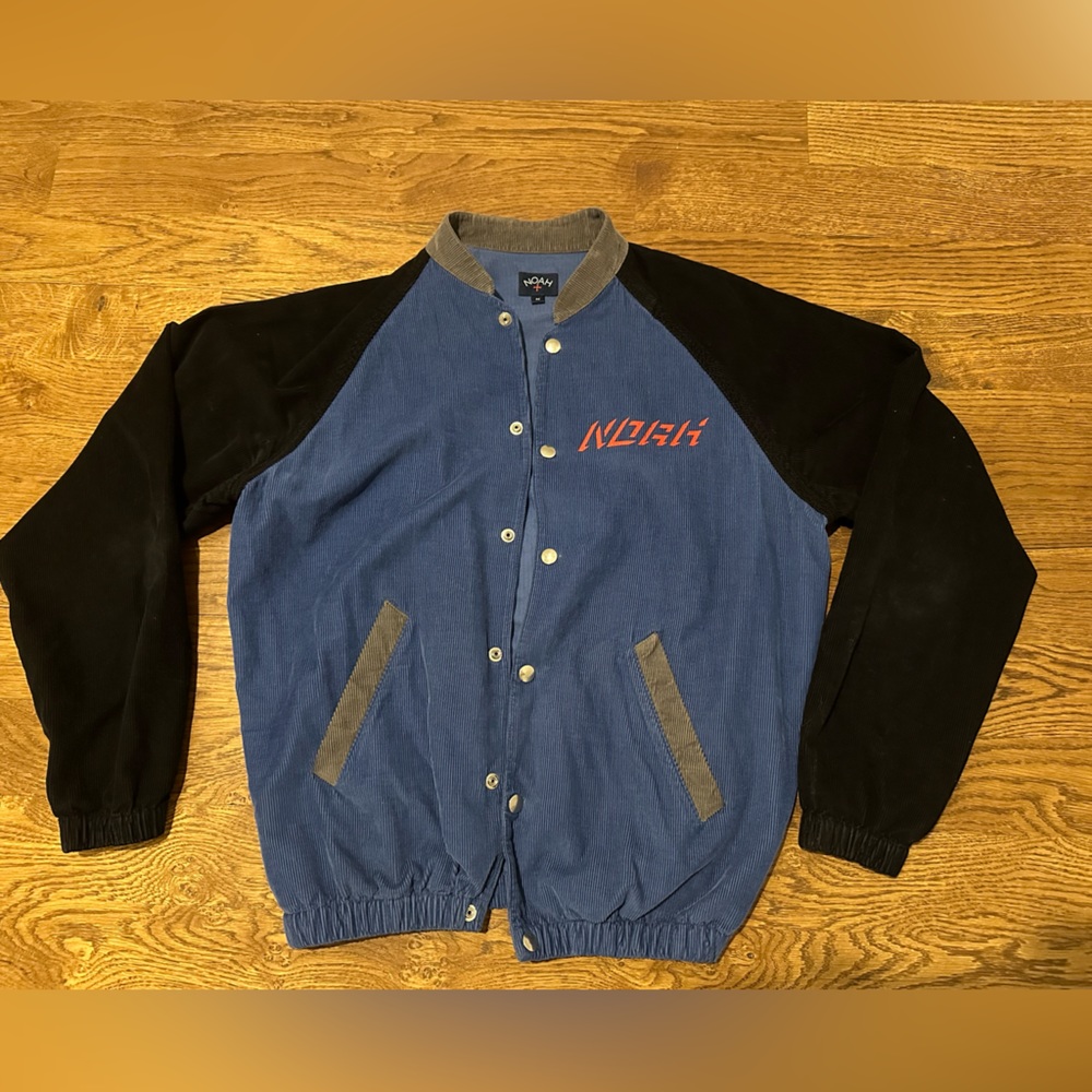 Blue and black corduroy lightweight jacket